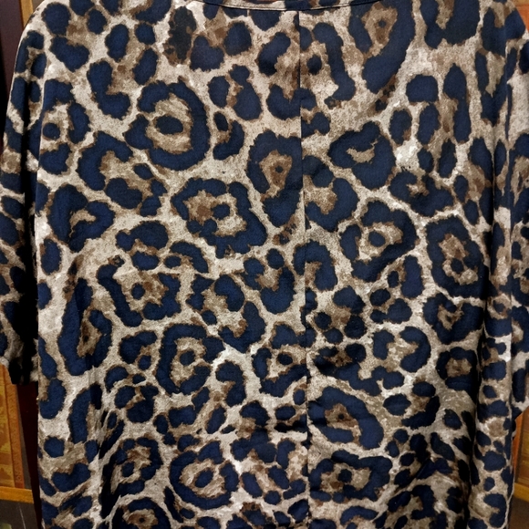 Shein large animal print short sleeves blouse sz 4x - Picture 2 of 6